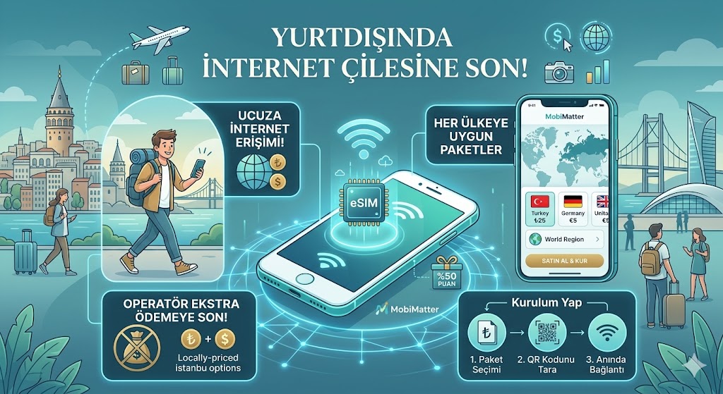 Yurtdışında İnternet Çilesine Son: eSIM ve MobiMatter Rehberi